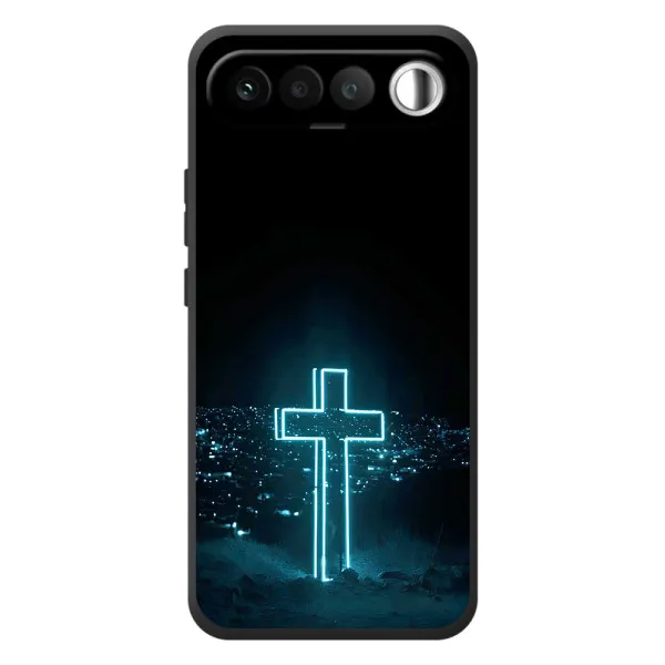 Чехол с принтом «Крест и город» для RealMe 16 5G