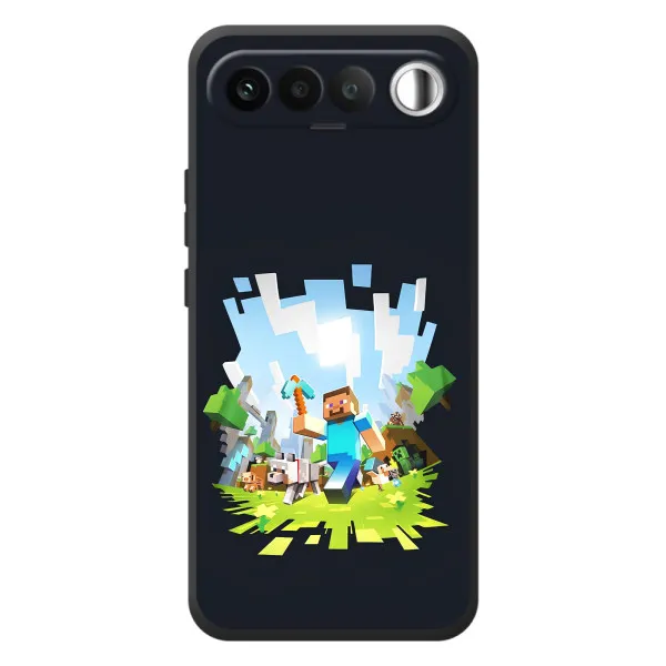 Чехол с принтом «персонажи Minecraft» для RealMe 16 5G
