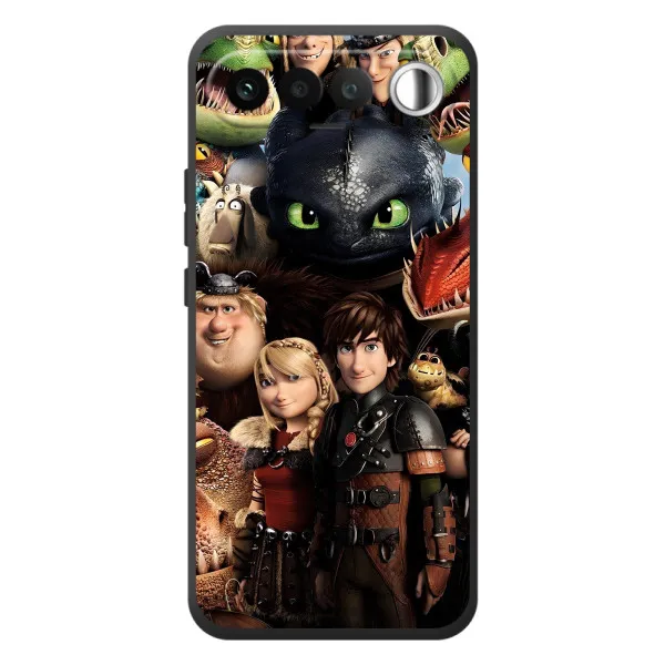 Чехол с принтом «Персонажи дракона» для RealMe 16 5G