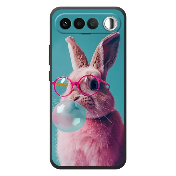 Чохол з принтом «Кролик в окулярах» для RealMe 16 5G