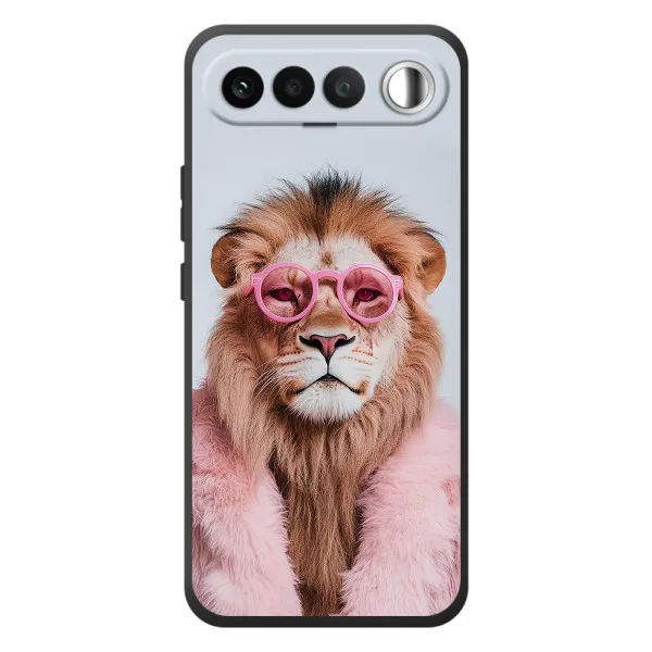 Чохол з принтом «Лев в окулярах» для RealMe 16 5G