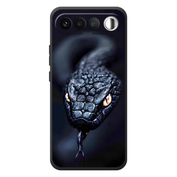 Чехол с принтом «Черная змея» для RealMe 16 5G Чехол с принтом «Черная змея» для RealMe 16 5G