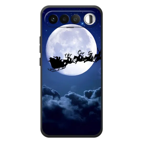Чохол з принтом «Санта - місяць» для RealMe 16 5G