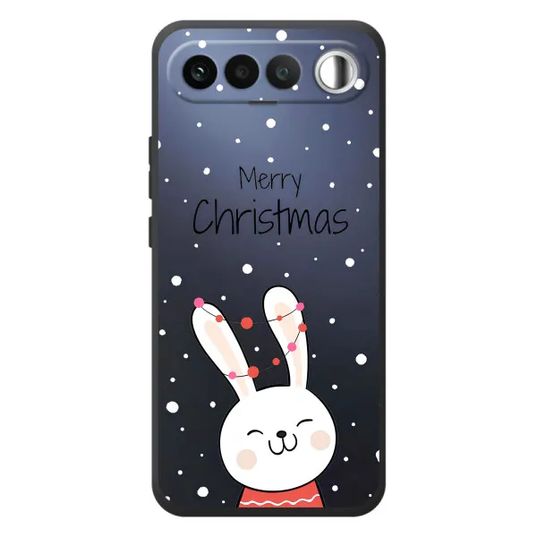 Чехол с принтом «Рождественский заяц» для RealMe 16 5G