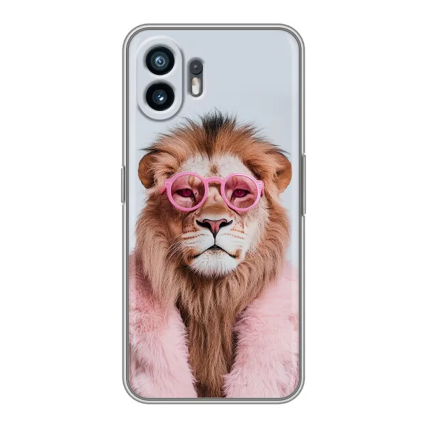 Чехол с принтом «Лев в очках» для Realme 16T Чехол с принтом «Лев в очках» для Realme 16T