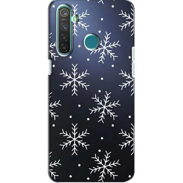 Чехол с принтом «Белые снежинки» для Realme 5 Pro