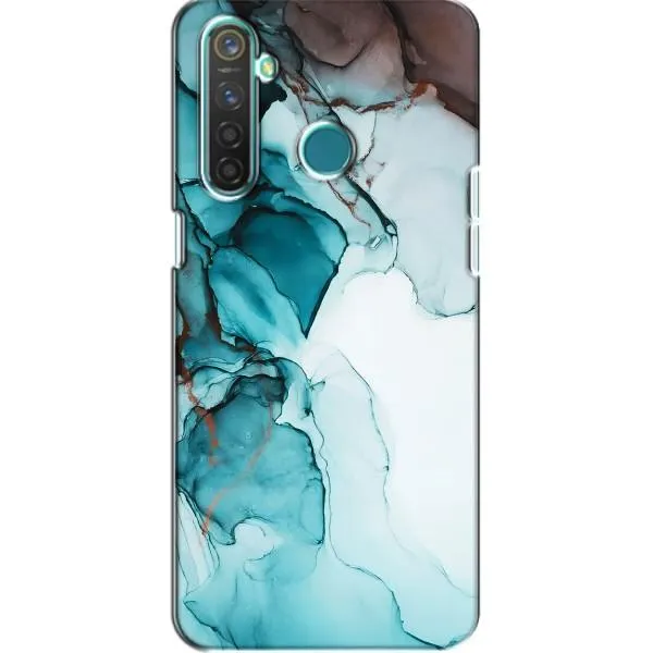 Чехол с принтом «Бирюзовый мрамор» для Realme 5