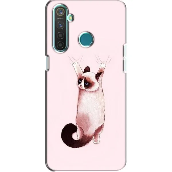 Чехол с принтом «Котик падает» для Realme 5