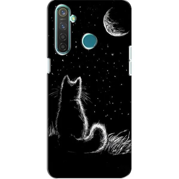 Чехол с принтом «Котик и луна» для Realme 5