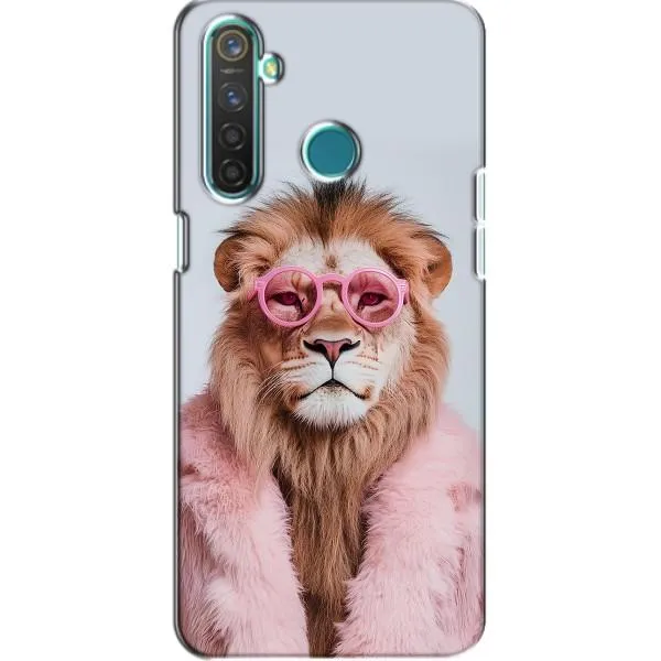 Чехол с принтом «Лев в очках» для Realme 5