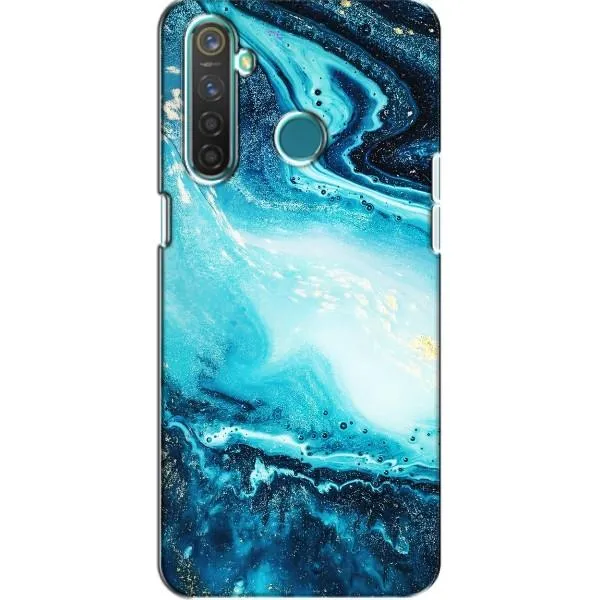 Чехол с принтом «Голубой мрамор» для Realme 5 Чехол с принтом «Голубой мрамор» для Realme 5