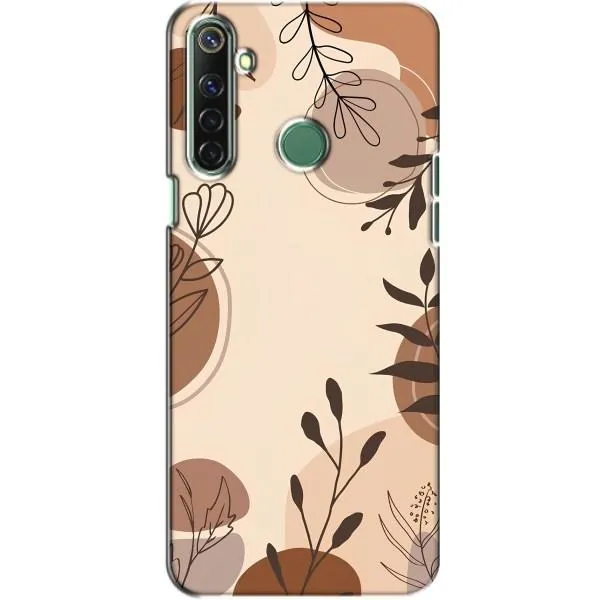 Чехол с принтом «Коричневые цветы» для Realme 6i