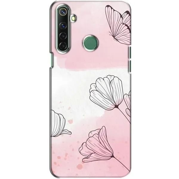 Чехол с принтом «Розовые цветы» для Realme 6i