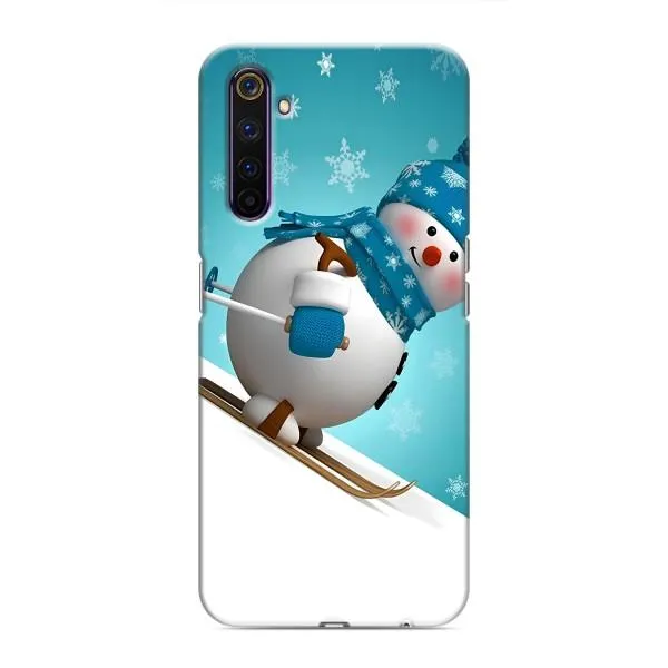 Чехол с принтом «Снеговик на лыжах» для Realme 6 Pro