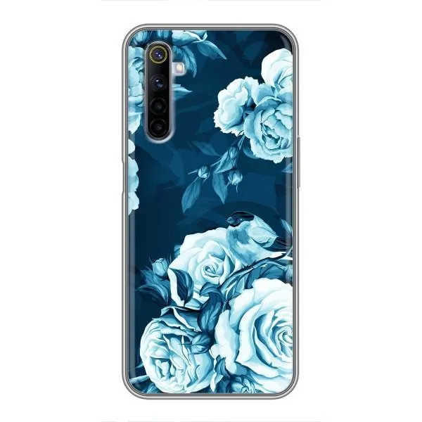 Чехол с принтом «Голубые Бутоны» для Realme 6