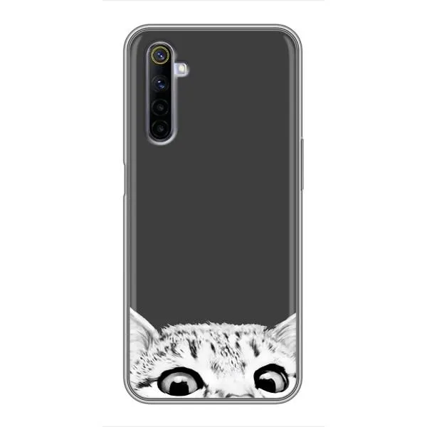 Чехол с принтом «Выглядывает кот» для Realme 6