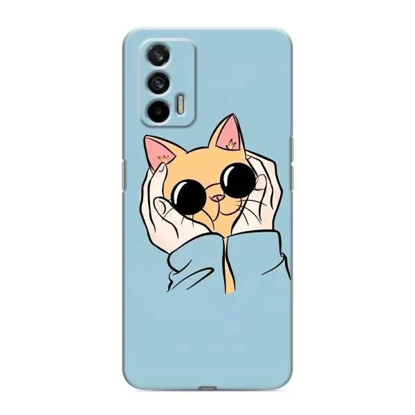 Чохол з принтом «Котик в окулярах» для Realme 7 Pro Чохол з принтом «Котик в окулярах» для Realme 7 Pro