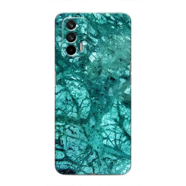 Чохол з принтом «Зелений мрамор» для Realme 7 Pro