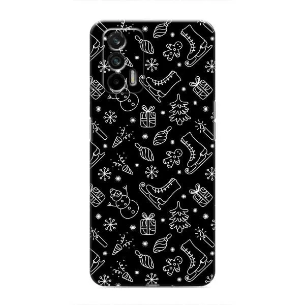 Чехол с принтом «Новогодний фон» для Realme 7 Pro