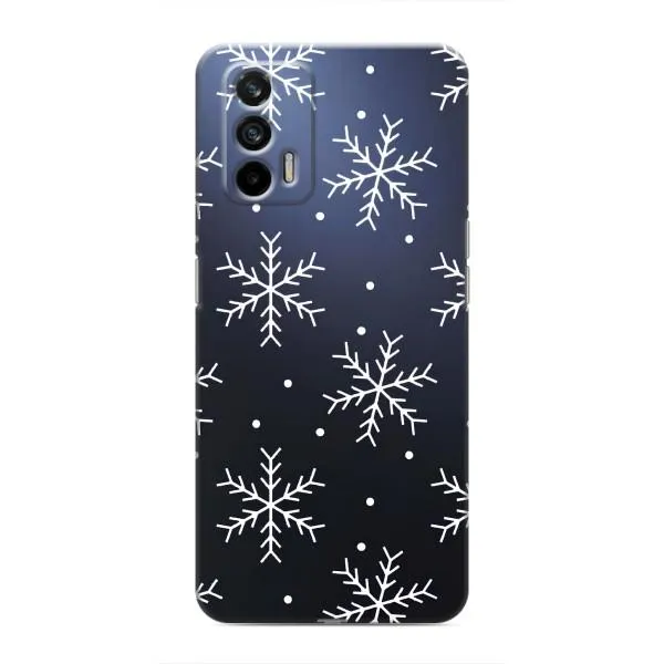 Чехол с принтом «Белые снежинки» для Realme 7 Pro