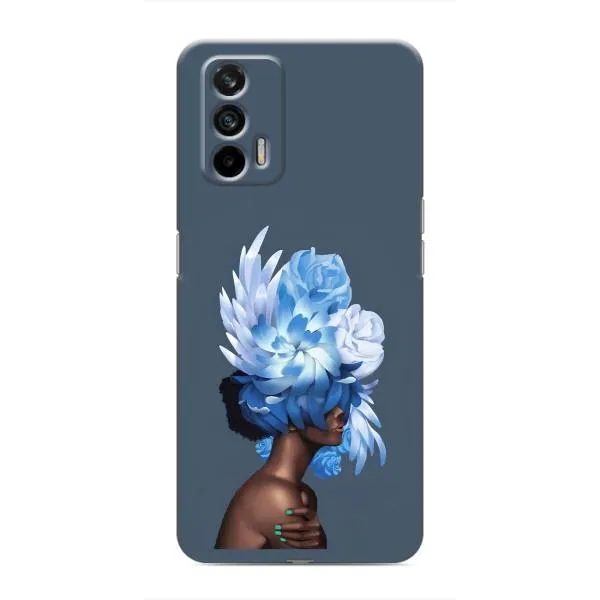 Чехол с принтом «Цветы на голове» для Realme 7