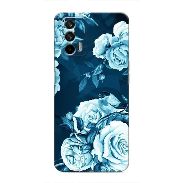 Чехол с принтом «Голубые Бутоны» для Realme 7