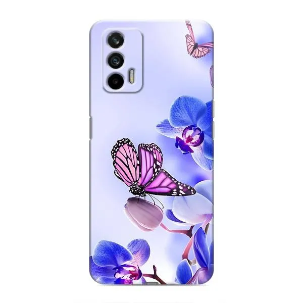 Чехол с принтом «Бабочка на цветочке» для Realme 7