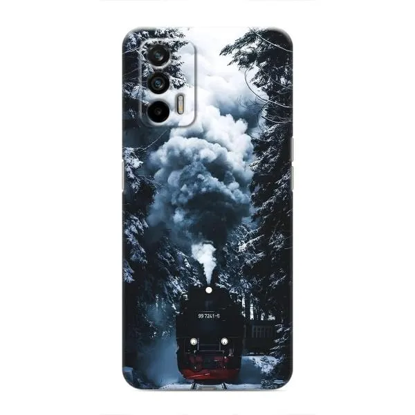 Чехол с принтом «Зимний поезд» для Realme 7
