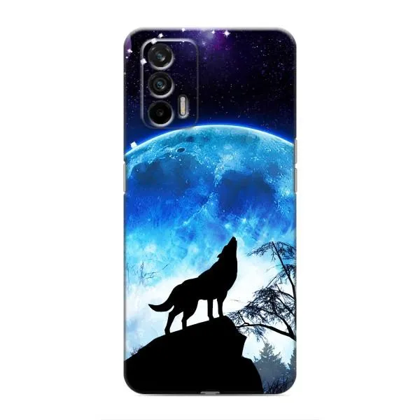Чехол с принтом «Волк на луну» для Realme 7