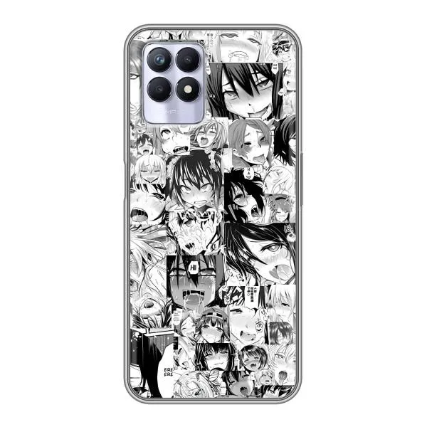 Чохол з принтом «Ahegao manga» для Realme 8 Pro