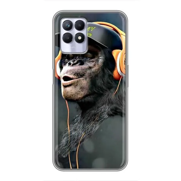 Чехол с принтом «В наушниках» для Realme 8 Pro