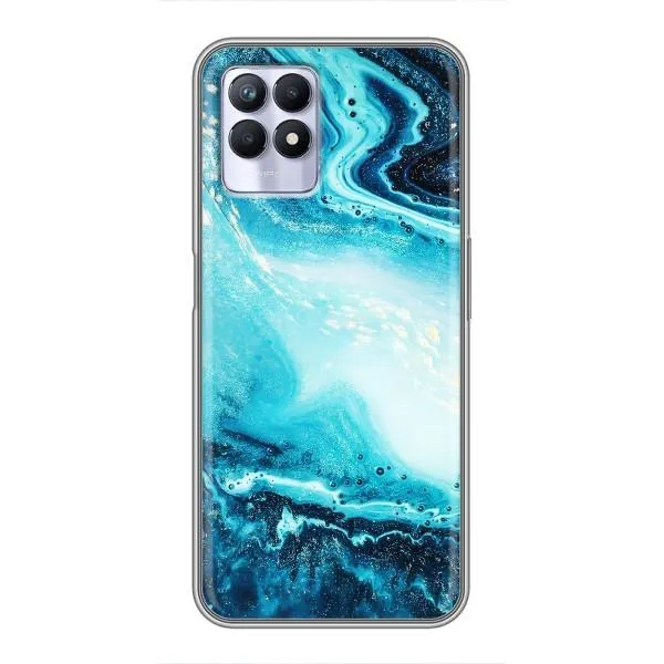Чехол с принтом «Голубой мрамор» для Realme 8 Pro Чехол с принтом «Голубой мрамор» для Realme 8 Pro