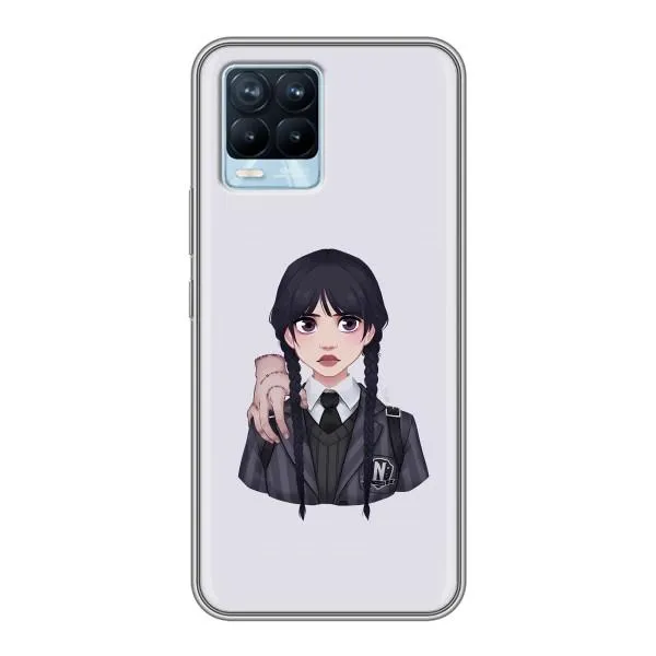 Чехол с принтом «Уэнздей и Вещь» для Realme 8 Чехол с принтом «Уэнздей и Вещь» для Realme 8