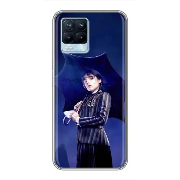 Чехол с принтом «Уэнздей с зонтом» для Realme 8 Чехол с принтом «Уэнздей с зонтом» для Realme 8