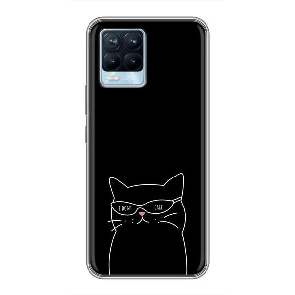 Чохол з принтом «Байдужий кіт» для Realme 8