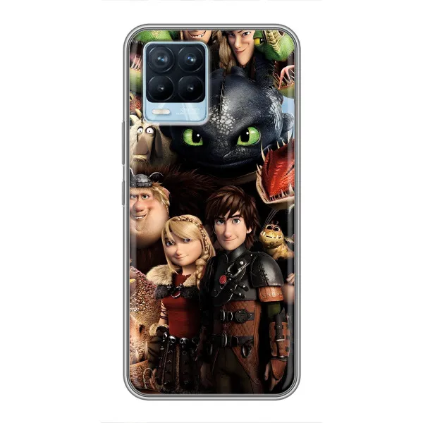 Чохол з принтом «Персонажі дракона» для Realme 8