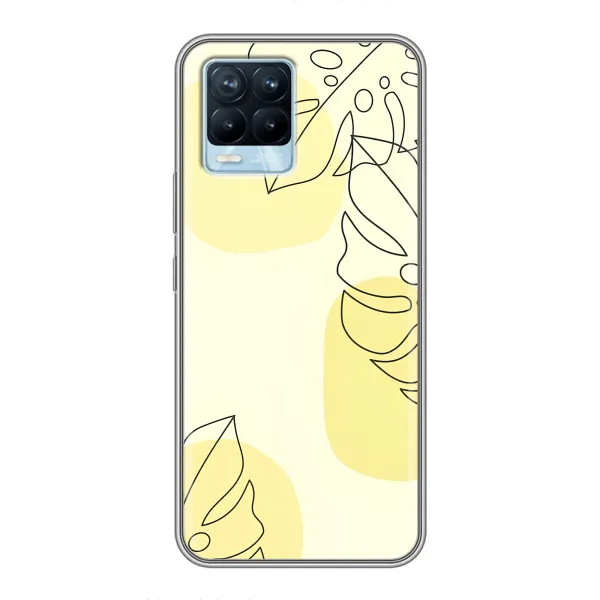 Чехол с принтом «Желтая монстера арт» для Realme 8