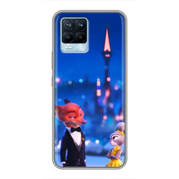 Чехол с принтом «Романтический вечер Зверополис» для Realme 8