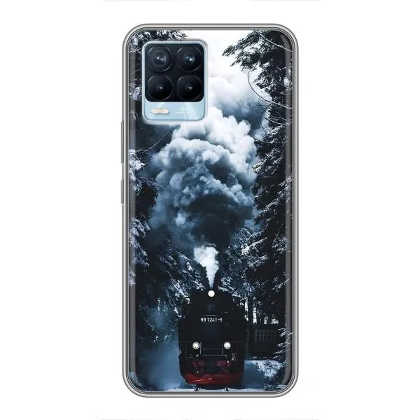 Чехол с принтом «Зимний поезд» для Realme 8