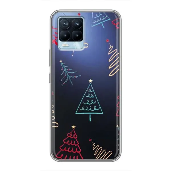 Чехол с принтом «Рождественские елки» для Realme 8