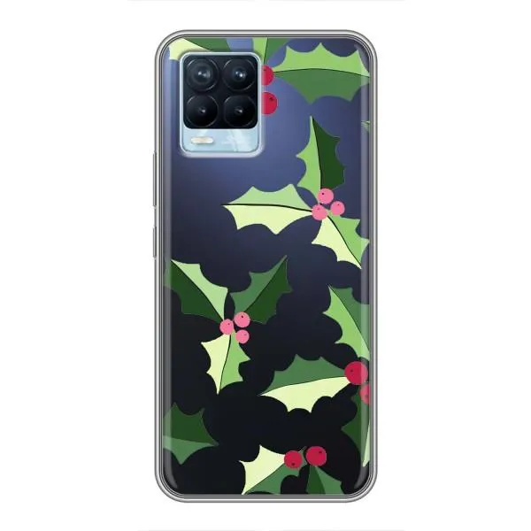 Чехол с принтом «Рождественский фон» для Realme 8