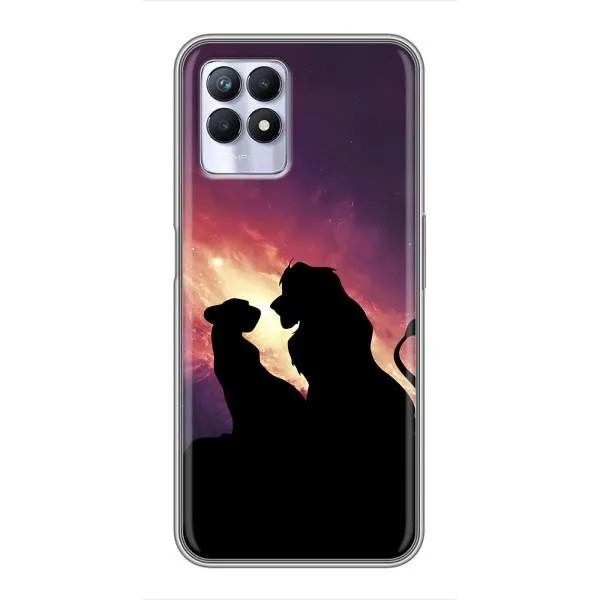 Чехол с принтом «Силуэт Симба и Налу» для Realme 8i