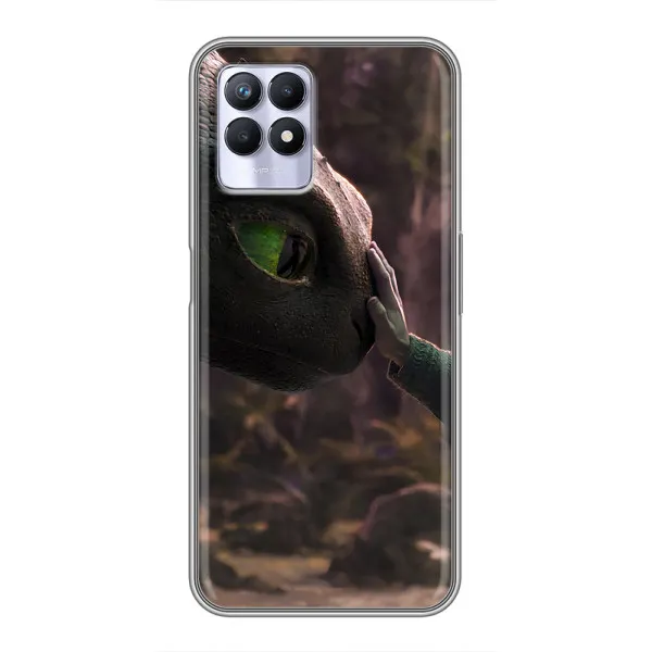 Чехол с принтом «Сцена с драконом» для Realme 8i Чехол с принтом «Сцена с драконом» для Realme 8i
