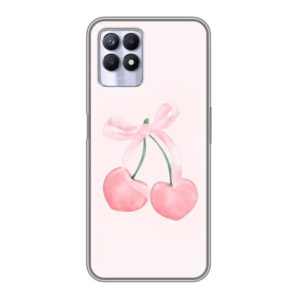 Чехол с принтом «Розовые вишни» для Realme 8i