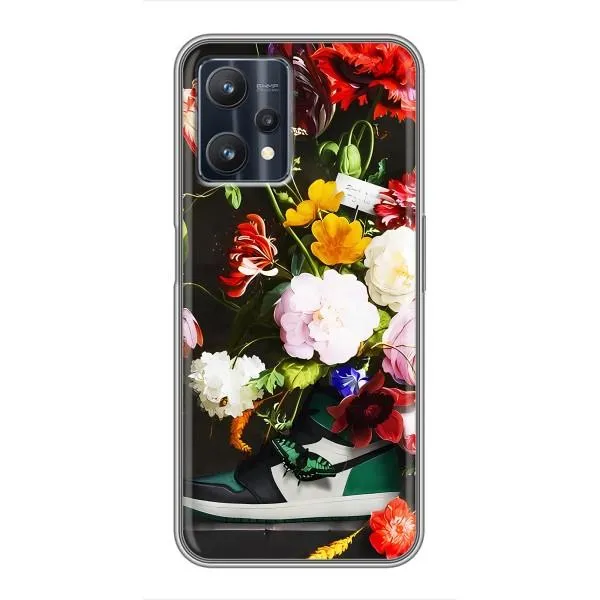 Чехол с принтом «Nike цветы» для Realme 9 Pro Plus