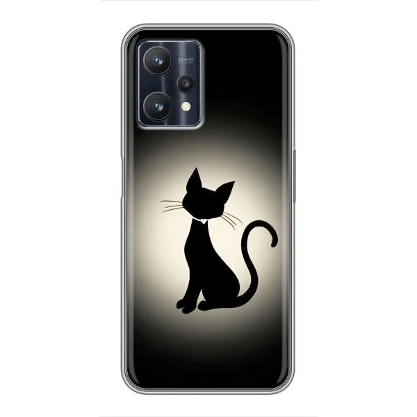 Чехол с принтом «Силуэт котика» для Realme 9 Pro Plus