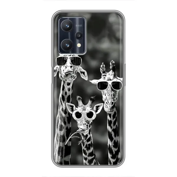 Чехол с принтом «Жирафы в очках» для Realme 9 Pro Plus
