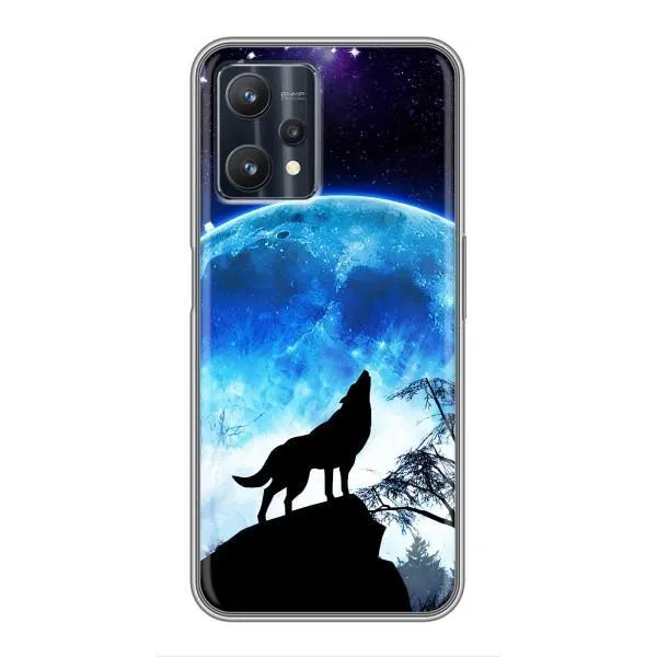 Чехол с принтом «Волк на луну» для Realme 9 Pro Plus