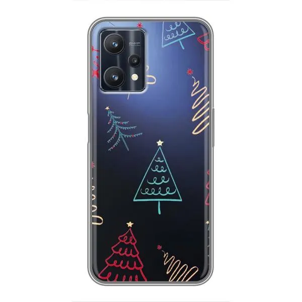 Чехол с принтом «Рождественские елки» для Realme 9 Pro Plus
