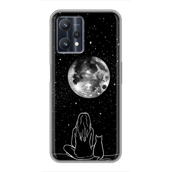 Чехол с принтом «Девушка с котом» для Realme 9 Pro Чехол с принтом «Девушка с котом» для Realme 9 Pro